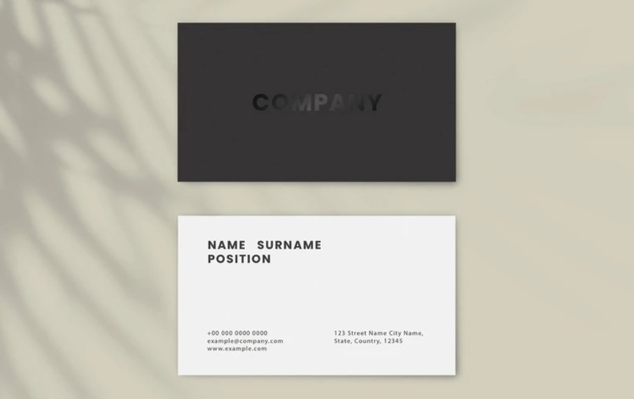 Spot UV Visiting Cards